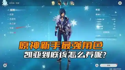 凯亚开荒阵容搭配攻略(原神凯亚配队平民)插图