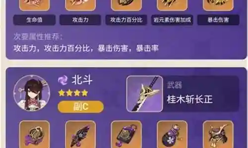 北斗和凝光阵容搭配