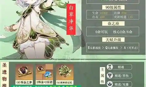 草神阵容搭配图片大全