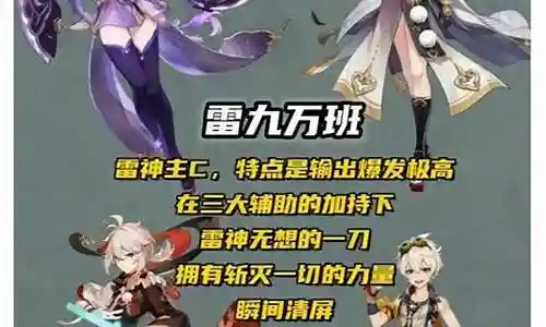 原神最新顶级阵容搭配