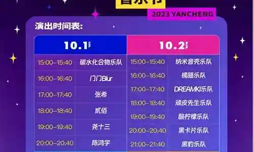 星河音乐节阵容