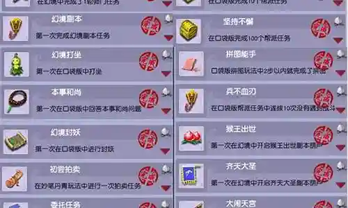 梦幻西游幻境成就