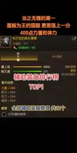 辅助里的几件装备