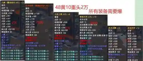 完美世界加装备基础属性