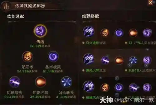 烈火如歌雪技能搭配图插图
