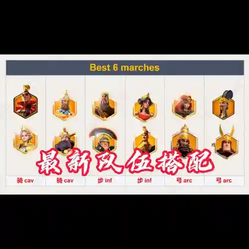 万国觉醒常见野战搭配阵容