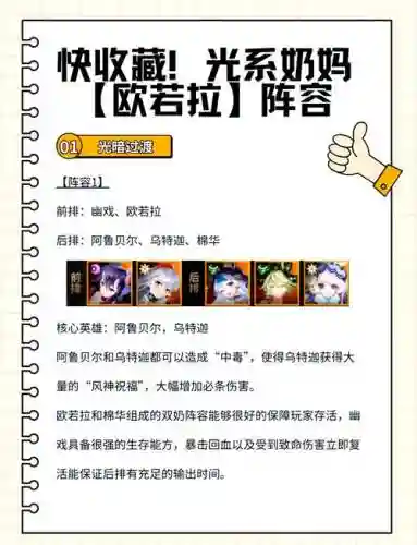 奶光阵容搭配插图
