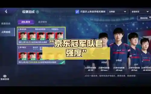 京东冠军阵容插图