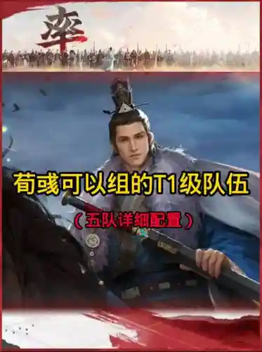 率土之滨搭配阵容荀彧