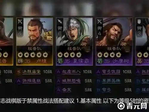 于禁阵容怎么搭配