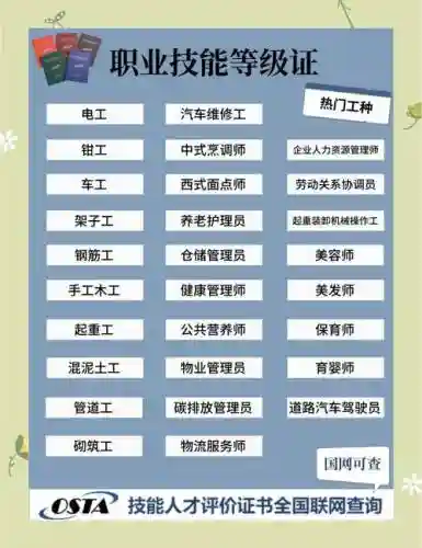 职业技能分为哪几种插图
