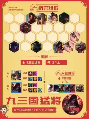 三国云顶之弈阵容搭配