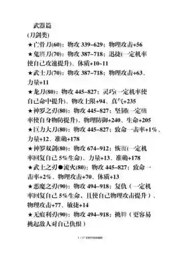 完美世界加装备基础属性插图