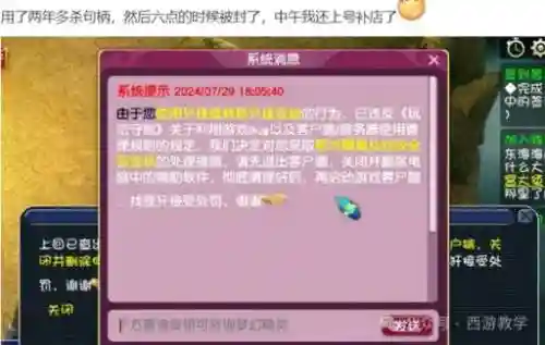 梦幻西游帐号被封禁插图