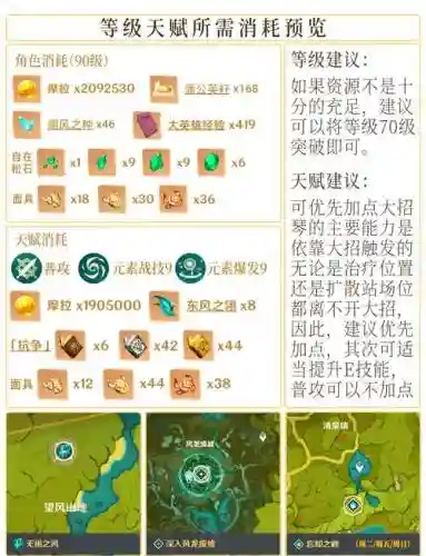 琴系技能加点图