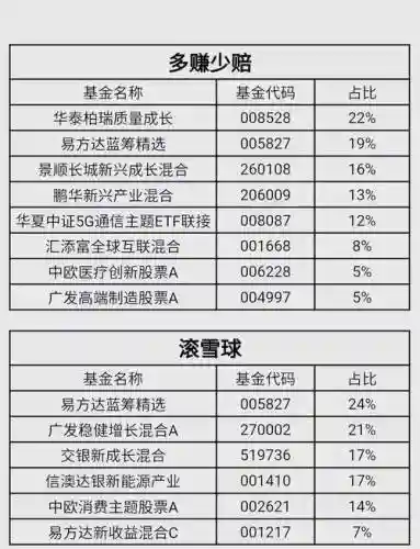 基金组合阵容插图