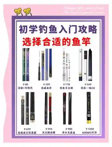 新手钓鱼装备选择