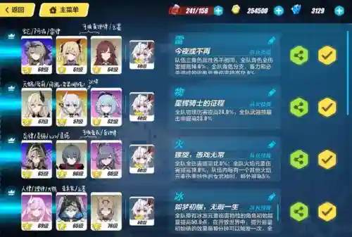 崩坏3搭配什么阵容