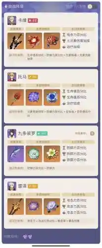 新手托马阵容搭配