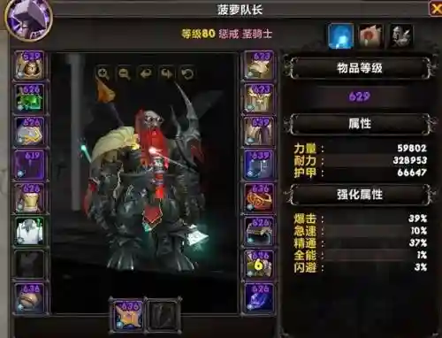惩戒骑大秘境毛装备