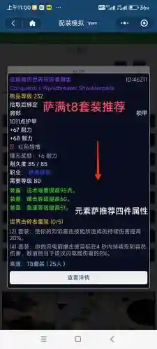 萨满职业大厅追随者装备推荐插图