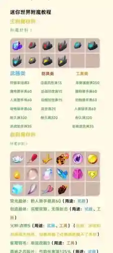 迷你世界怎么弄武器附魔