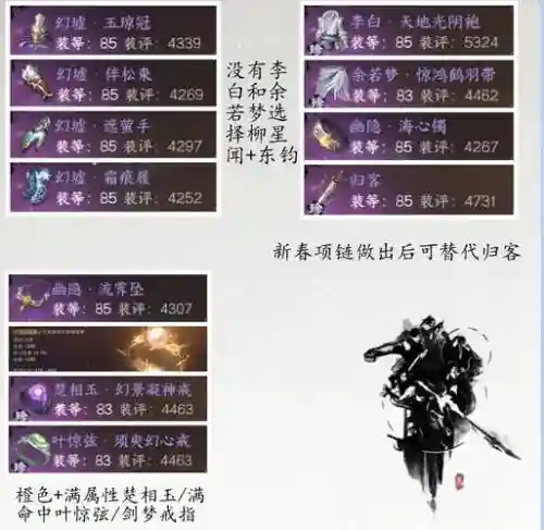 逆水寒碎梦武器配件选择_2