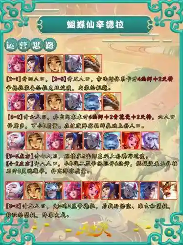 蝴蝶神阵容搭配