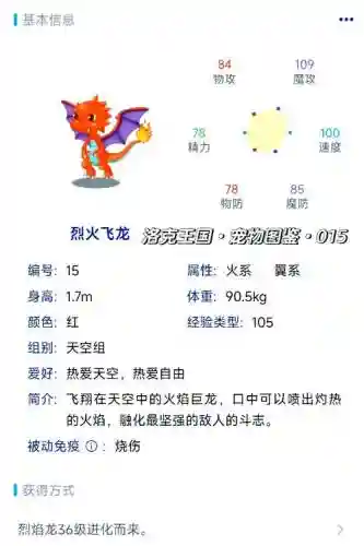 洛克王国烈火zhan技能表