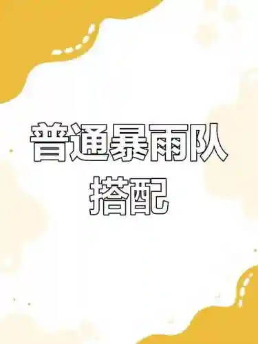 暴雨悬赏阵容搭配攻略_1插图