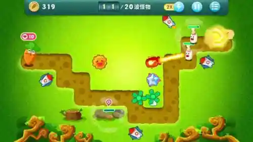 保卫萝卜1丛林20攻略，保卫萝卜1攻略丛林10攻略