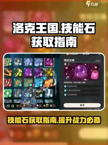 洛克王国净化技能石，洛克王国 技能石