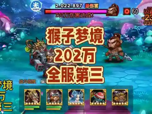 永恒梦境猴子阵容搭配,永生梦境猴子阵容插图 永恒梦境猴子阵容搭配,永生梦境猴子阵容插图