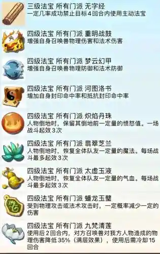 梦幻西游藏无底洞法宝有用么，梦幻西游任务无底洞法宝选择插图