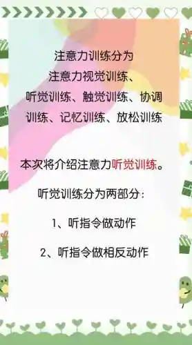 集中技能，集中技能训练的三个基本特征