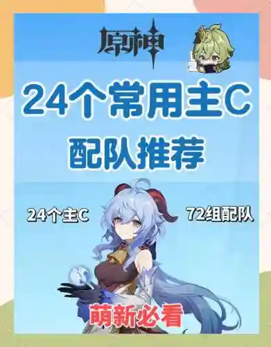 原神2.1主角c阵容搭配，原神21角色主c